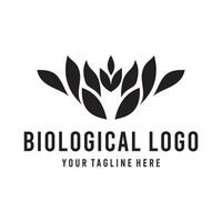 Biological logo file eps 10 easy to use vector