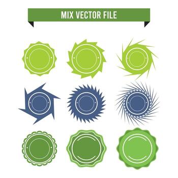 Free sales banner different shapes 3 color combinations eps 10 file vector