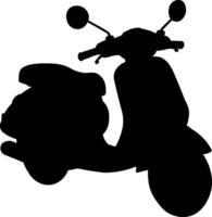 black silhouette of a motorcycle without background vector