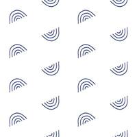 A rainbow drawn by hand. A cute, minimalist set of wall art for the children's room. Seamless pattern collection. Children's design by Doodle. vector