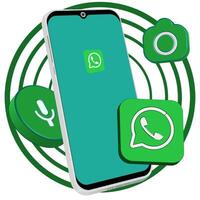 whatsapp es el más popular mensajería aplicación en el mundo vector