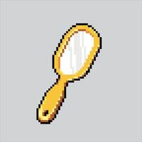 Pixel art illustration Mini Mirror. Pixelated Hand Mirror. Beauty Mini Hand Mirror pixelated for the pixel art game and icon for website and game. old school retro. vector