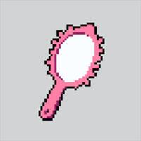 Pixel art illustration Mini Mirror. Pixelated Hand Mirror. Beauty Mini Hand Mirror pixelated for the pixel art game and icon for website and game. old school retro. vector