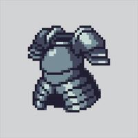 Pixel art illustration War Armor. Pixelated Knight Armor. Medieval Knight War Armor pixelated for the pixel art game and icon for website and game. old school retro. vector