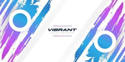 Colorful Gradient Brush Background with Halftone Effect. Grunge Sport Background with Brush Texture vector