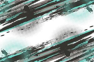 Abstract Brush Background with Blue and Gray Colors and Halftone Effect. Grunge Sports Background with Pop Art Style vector