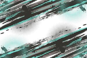 Abstract Brush Background with Blue and Gray Colors and Halftone Effect. Grunge Sports Background with Pop Art Style vector