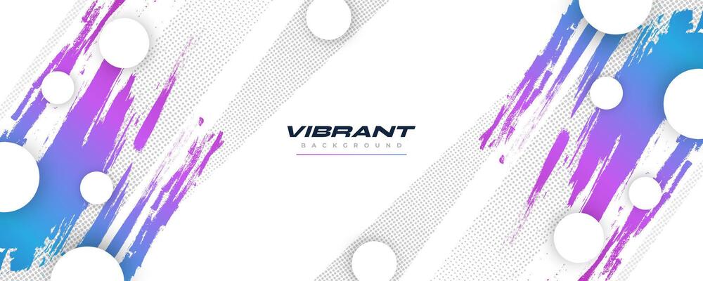 Colorful Gradient Brush Background with Halftone Effect. Grunge Sport Background with Brush Texture