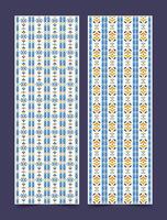 colorful abstract pattern vertical banner vector