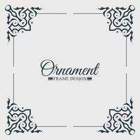 Elegant decorative frame design background vector