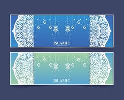 Colorful Ramadan kareem card template vector