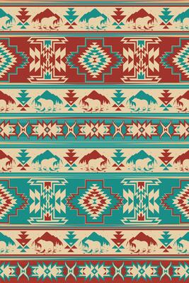 Native american indian ornament pattern geometric ethnic textile texture tribal aztec pattern navajo mexican fabric seamless decoration fashion