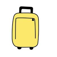 Suitcase in doodle style. illustration vector