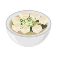 illustration logo Japanese cuisine Miso soup vector