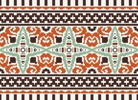 American ethnic native pattern.Traditional Navajo,Aztec,Apache,Southwest and Mexican style fabric pattern.Abstract motifs pattern.Design for fabric,clothing,blanket,carpet,woven,wrap,decoration vector
