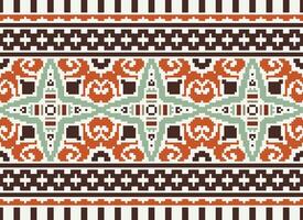 American ethnic native pattern.Traditional Navajo,Aztec,Apache,Southwest and Mexican style fabric pattern.Abstract motifs pattern.Design for fabric,clothing,blanket,carpet,woven,wrap,decoration vector