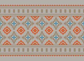 American ethnic native pattern.Traditional Navajo,Aztec,Apache,Southwest and Mexican style fabric pattern.Abstract motifs pattern.Design for fabric,clothing,blanket,carpet,woven,wrap,decoration vector