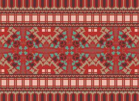 American ethnic native pattern.Traditional Navajo,Aztec,Apache,Southwest and Mexican style fabric pattern.Abstract motifs pattern.Design for fabric,clothing,blanket,carpet,woven,wrap,decoration vector
