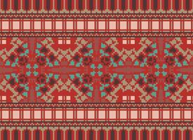 American ethnic native pattern.Traditional Navajo,Aztec,Apache,Southwest and Mexican style fabric pattern.Abstract motifs pattern.Design for fabric,clothing,blanket,carpet,woven,wrap,decoration vector