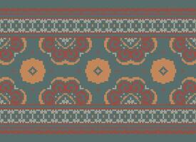 American ethnic native pattern.Traditional Navajo,Aztec,Apache,Southwest and Mexican style fabric pattern.Abstract motifs pattern.Design for fabric,clothing,blanket,carpet,woven,wrap,decoration vector