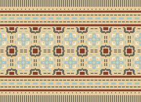 American ethnic native pattern.Traditional Navajo,Aztec,Apache,Southwest and Mexican style fabric pattern.Abstract motifs pattern.Design for fabric,clothing,blanket,carpet,woven,wrap,decoration vector