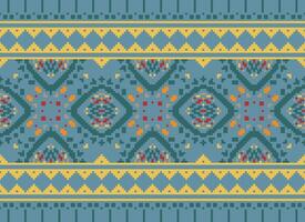 American ethnic native pattern.Traditional Navajo,Aztec,Apache,Southwest and Mexican style fabric pattern.Abstract motifs pattern.Design for fabric,clothing,blanket,carpet,woven,wrap,decoration vector