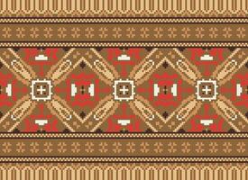 American ethnic native pattern.Traditional Navajo,Aztec,Apache,Southwest and Mexican style fabric pattern.Abstract motifs pattern.Design for fabric,clothing,blanket,carpet,woven,wrap,decoration vector