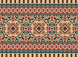 American ethnic native pattern.Traditional Navajo,Aztec,Apache,Southwest and Mexican style fabric pattern.Abstract motifs pattern.Design for fabric,clothing,blanket,carpet,woven,wrap,decoration vector