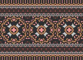 American ethnic native pattern.Traditional Navajo,Aztec,Apache,Southwest and Mexican style fabric pattern.Abstract motifs pattern.Design for fabric,clothing,blanket,carpet,woven,wrap,decoration vector