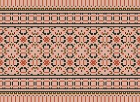 American ethnic native pattern.Traditional Navajo,Aztec,Apache,Southwest and Mexican style fabric pattern.Abstract motifs pattern.Design for fabric,clothing,blanket,carpet,woven,wrap,decoration vector