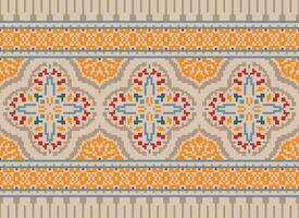 American ethnic native pattern.Traditional Navajo,Aztec,Apache,Southwest and Mexican style fabric pattern.Abstract motifs pattern.Design for fabric,clothing,blanket,carpet,woven,wrap,decoration vector