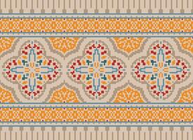 American ethnic native pattern.Traditional Navajo,Aztec,Apache,Southwest and Mexican style fabric pattern.Abstract motifs pattern.Design for fabric,clothing,blanket,carpet,woven,wrap,decoration vector