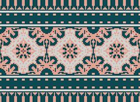 American ethnic native pattern.Traditional Navajo,Aztec,Apache,Southwest and Mexican style fabric pattern.Abstract motifs pattern.Design for fabric,clothing,blanket,carpet,woven,wrap,decoration vector