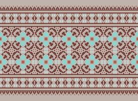 American ethnic native pattern.Traditional Navajo,Aztec,Apache,Southwest and Mexican style fabric pattern.Abstract motifs pattern.Design for fabric,clothing,blanket,carpet,woven,wrap,decoration vector