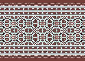 American ethnic native pattern.Traditional Navajo,Aztec,Apache,Southwest and Mexican style fabric pattern.Abstract motifs pattern.Design for fabric,clothing,blanket,carpet,woven,wrap,decoration vector