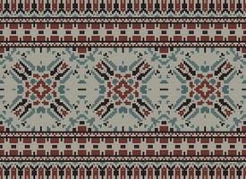 American ethnic native pattern.Traditional Navajo,Aztec,Apache,Southwest and Mexican style fabric pattern.Abstract motifs pattern.Design for fabric,clothing,blanket,carpet,woven,wrap,decoration vector