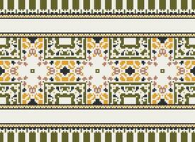 American ethnic native pattern.Traditional Navajo,Aztec,Apache,Southwest and Mexican style fabric pattern.Abstract motifs pattern.Design for fabric,clothing,blanket,carpet,woven,wrap,decoration vector