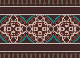 American ethnic native pattern.Traditional Navajo,Aztec,Apache,Southwest and Mexican style fabric pattern.Abstract motifs pattern.Design for fabric,clothing,blanket,carpet,woven,wrap,decoration vector