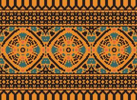 American ethnic native pattern.Traditional Navajo,Aztec,Apache,Southwest and Mexican style fabric pattern.Abstract motifs pattern.Design for fabric,clothing,blanket,carpet,woven,wrap,decoration vector