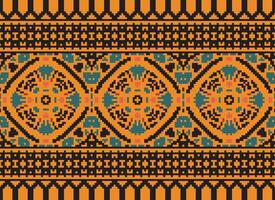 American ethnic native pattern.Traditional Navajo,Aztec,Apache,Southwest and Mexican style fabric pattern.Abstract motifs pattern.Design for fabric,clothing,blanket,carpet,woven,wrap,decoration vector