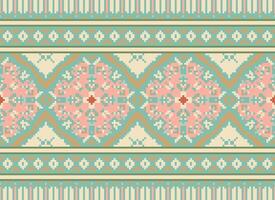 American ethnic native pattern.Traditional Navajo,Aztec,Apache,Southwest and Mexican style fabric pattern.Abstract motifs pattern.Design for fabric,clothing,blanket,carpet,woven,wrap,decoration vector