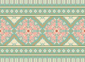 American ethnic native pattern.Traditional Navajo,Aztec,Apache,Southwest and Mexican style fabric pattern.Abstract motifs pattern.Design for fabric,clothing,blanket,carpet,woven,wrap,decoration vector