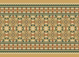 American ethnic native pattern.Traditional Navajo,Aztec,Apache,Southwest and Mexican style fabric pattern.Abstract motifs pattern.Design for fabric,clothing,blanket,carpet,woven,wrap,decoration vector