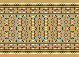 American ethnic native pattern.Traditional Navajo,Aztec,Apache,Southwest and Mexican style fabric pattern.Abstract motifs pattern.Design for fabric,clothing,blanket,carpet,woven,wrap,decoration vector