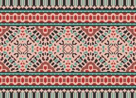 American ethnic native pattern.Traditional Navajo,Aztec,Apache,Southwest and Mexican style fabric pattern.Abstract motifs pattern.Design for fabric,clothing,blanket,carpet,woven,wrap,decoration vector