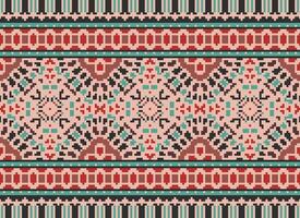 American ethnic native pattern.Traditional Navajo,Aztec,Apache,Southwest and Mexican style fabric pattern.Abstract motifs pattern.Design for fabric,clothing,blanket,carpet,woven,wrap,decoration vector