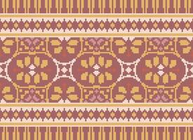 American ethnic native pattern.Traditional Navajo,Aztec,Apache,Southwest and Mexican style fabric pattern.Abstract motifs pattern.Design for fabric,clothing,blanket,carpet,woven,wrap,decoration vector