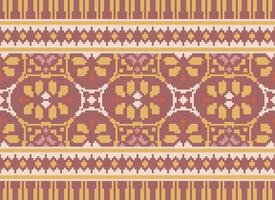 American ethnic native pattern.Traditional Navajo,Aztec,Apache,Southwest and Mexican style fabric pattern.Abstract motifs pattern.Design for fabric,clothing,blanket,carpet,woven,wrap,decoration vector