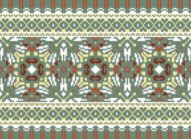 American ethnic native pattern.Traditional Navajo,Aztec,Apache,Southwest and Mexican style fabric pattern.Abstract motifs pattern.Design for fabric,clothing,blanket,carpet,woven,wrap,decoration vector