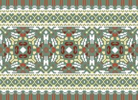 American ethnic native pattern.Traditional Navajo,Aztec,Apache,Southwest and Mexican style fabric pattern.Abstract motifs pattern.Design for fabric,clothing,blanket,carpet,woven,wrap,decoration vector